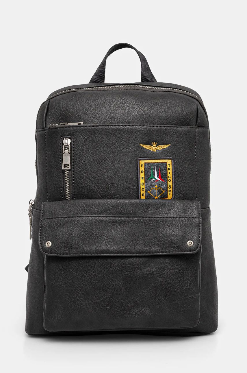 Aeronautica Militare rucsac barbati, culoarea gri, mare, neted