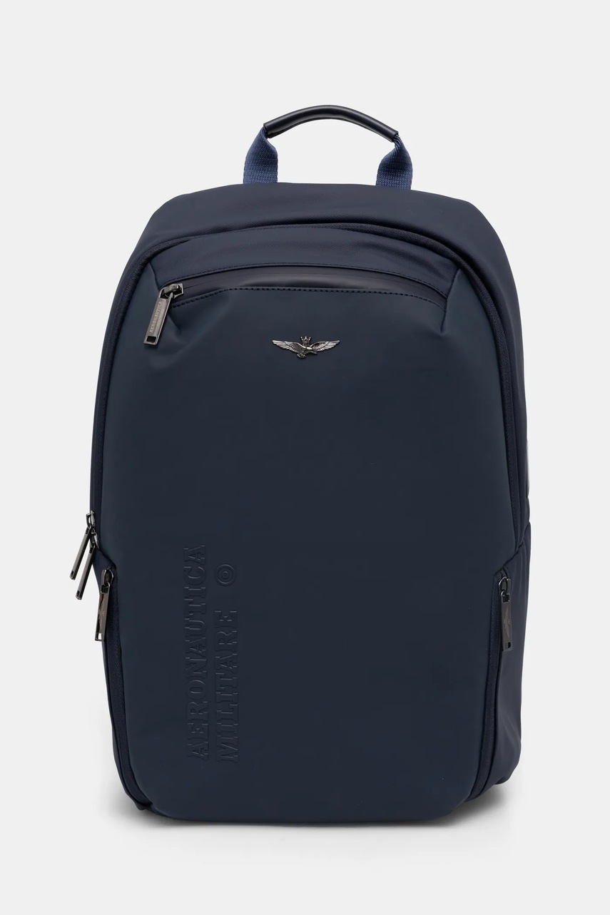 Aeronautica Militare rucsac barbati, culoarea albastru marin, mare, neted
