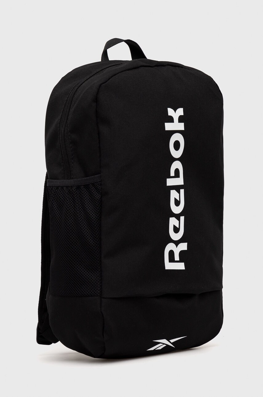 

Рюкзак Reebok колір чорний великий з принтом