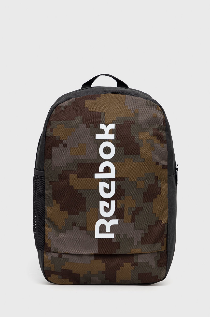 

Раница Reebok в зелено голям размер с десен, Зелен
