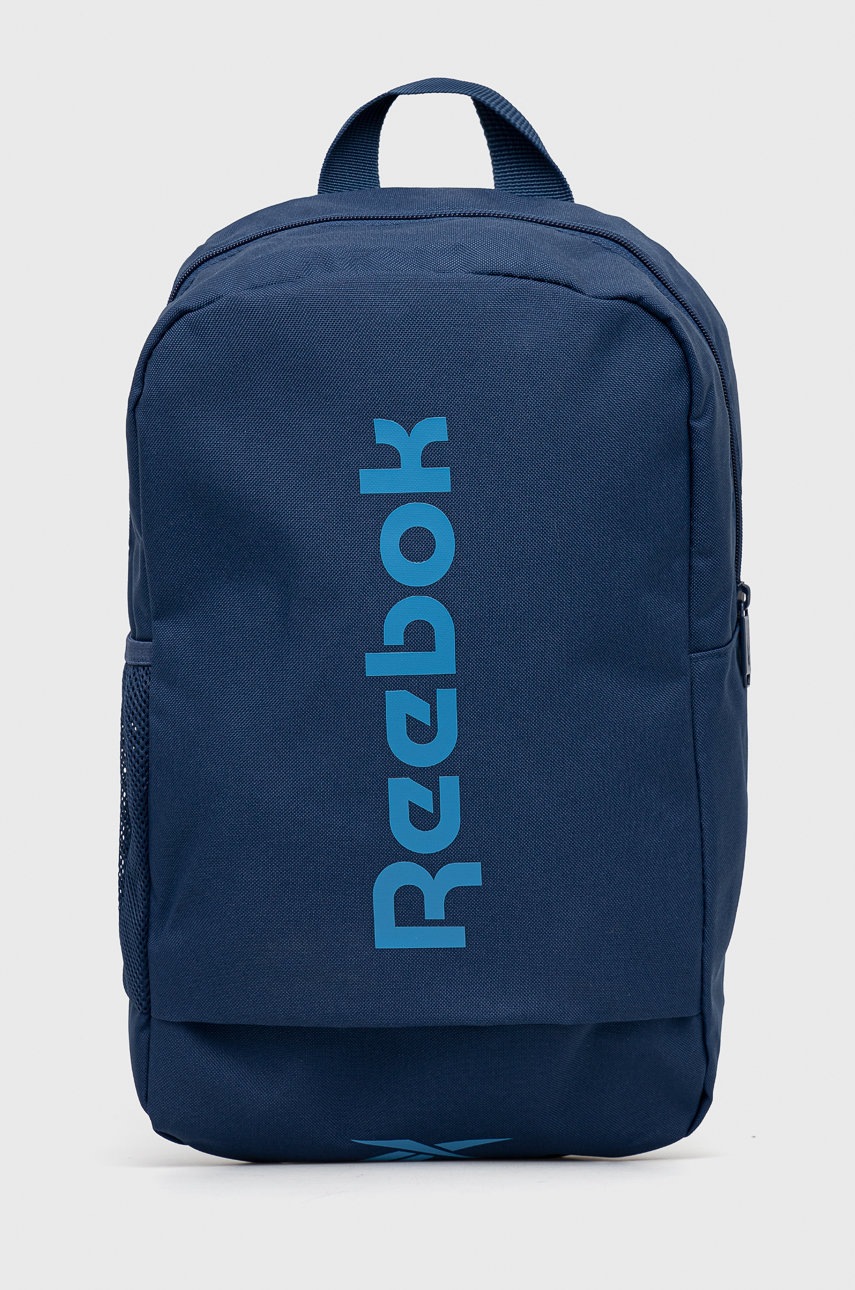

Раница Reebok голям размер с принт, Син