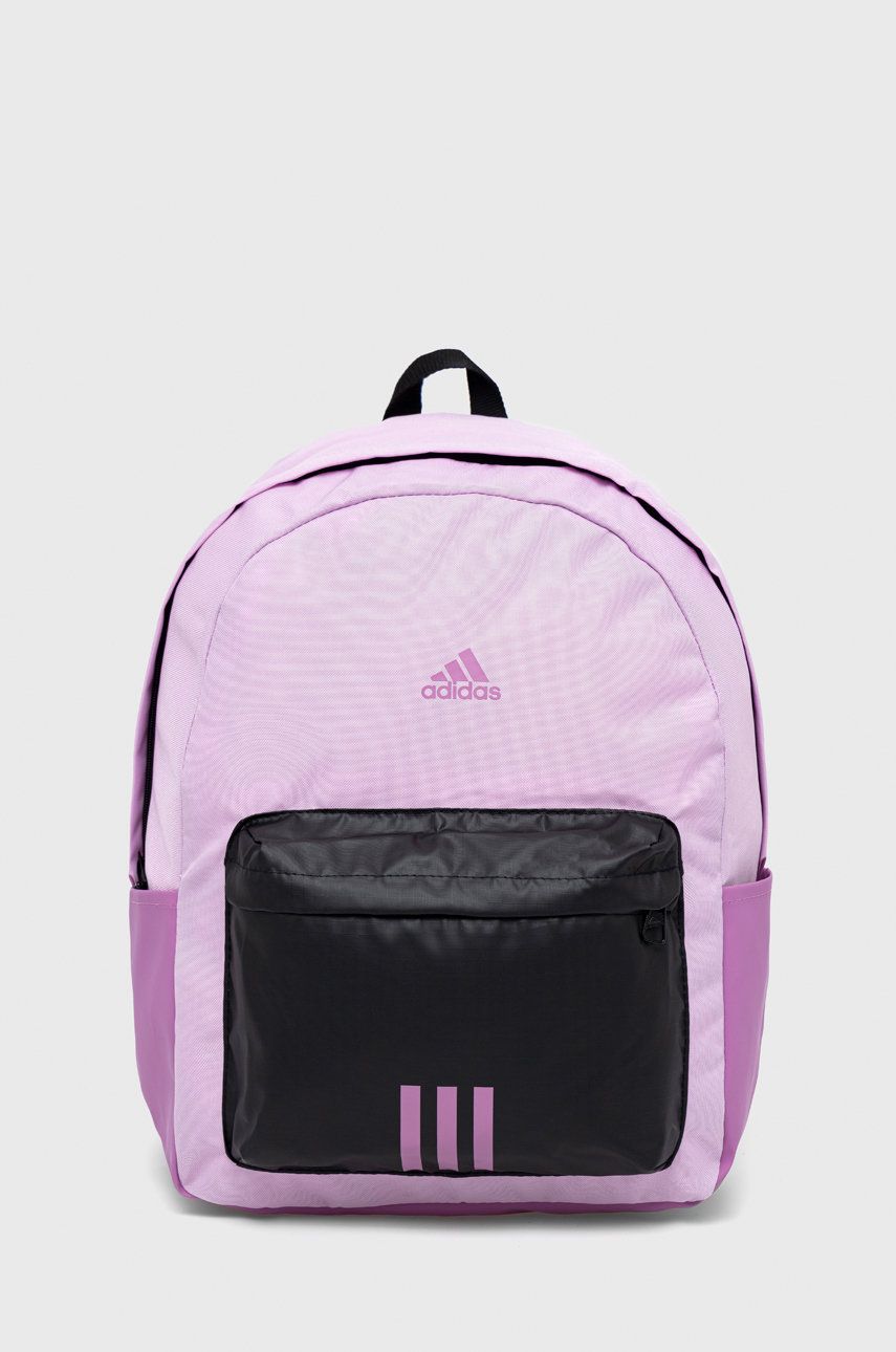 Adidas plecak kolor fioletowy duży gładki