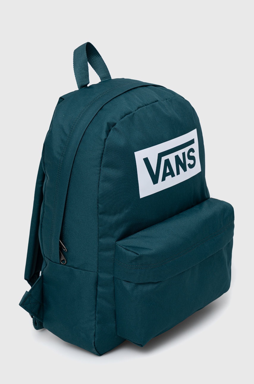 

Рюкзак Vans колір зелений великий з принтом