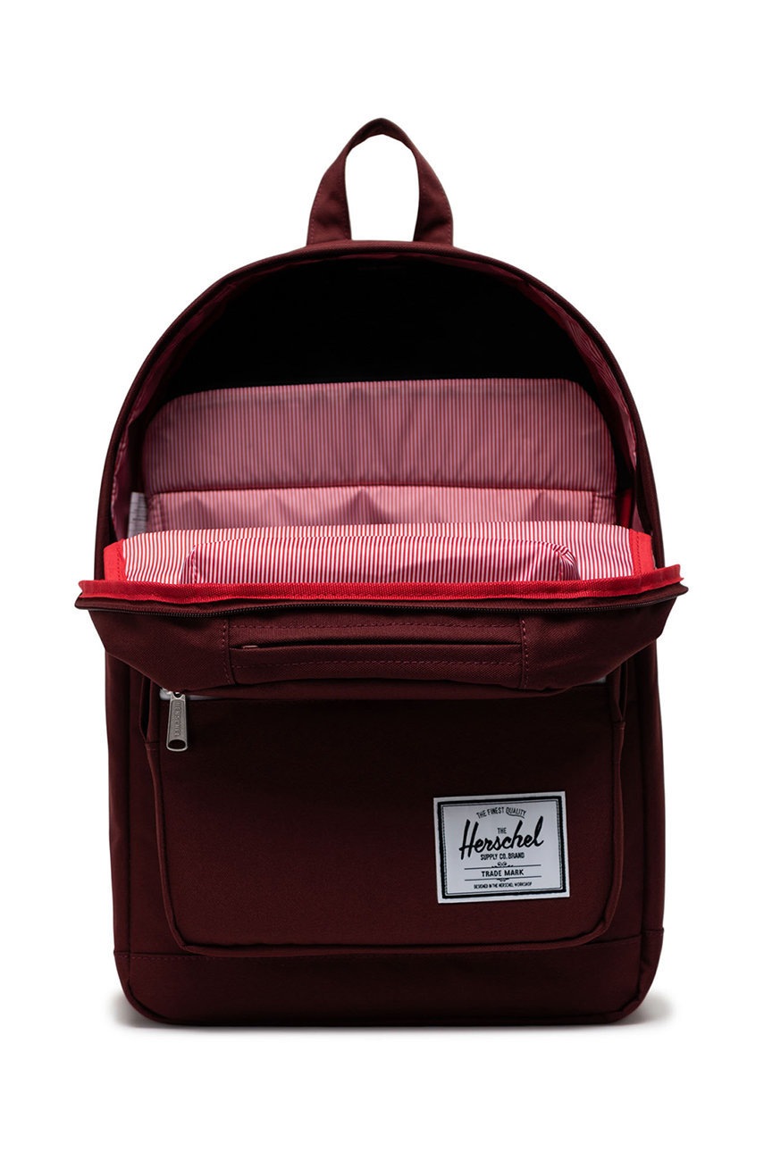 

Рюкзак Herschel колір бордовий великий однотонний