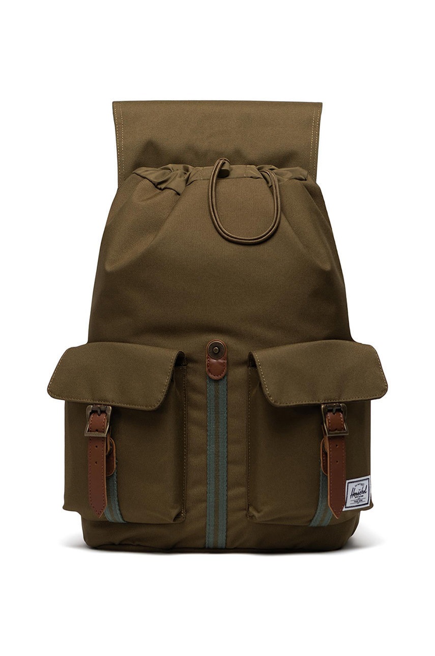 

Рюкзак Herschel колір зелений великий однотонний