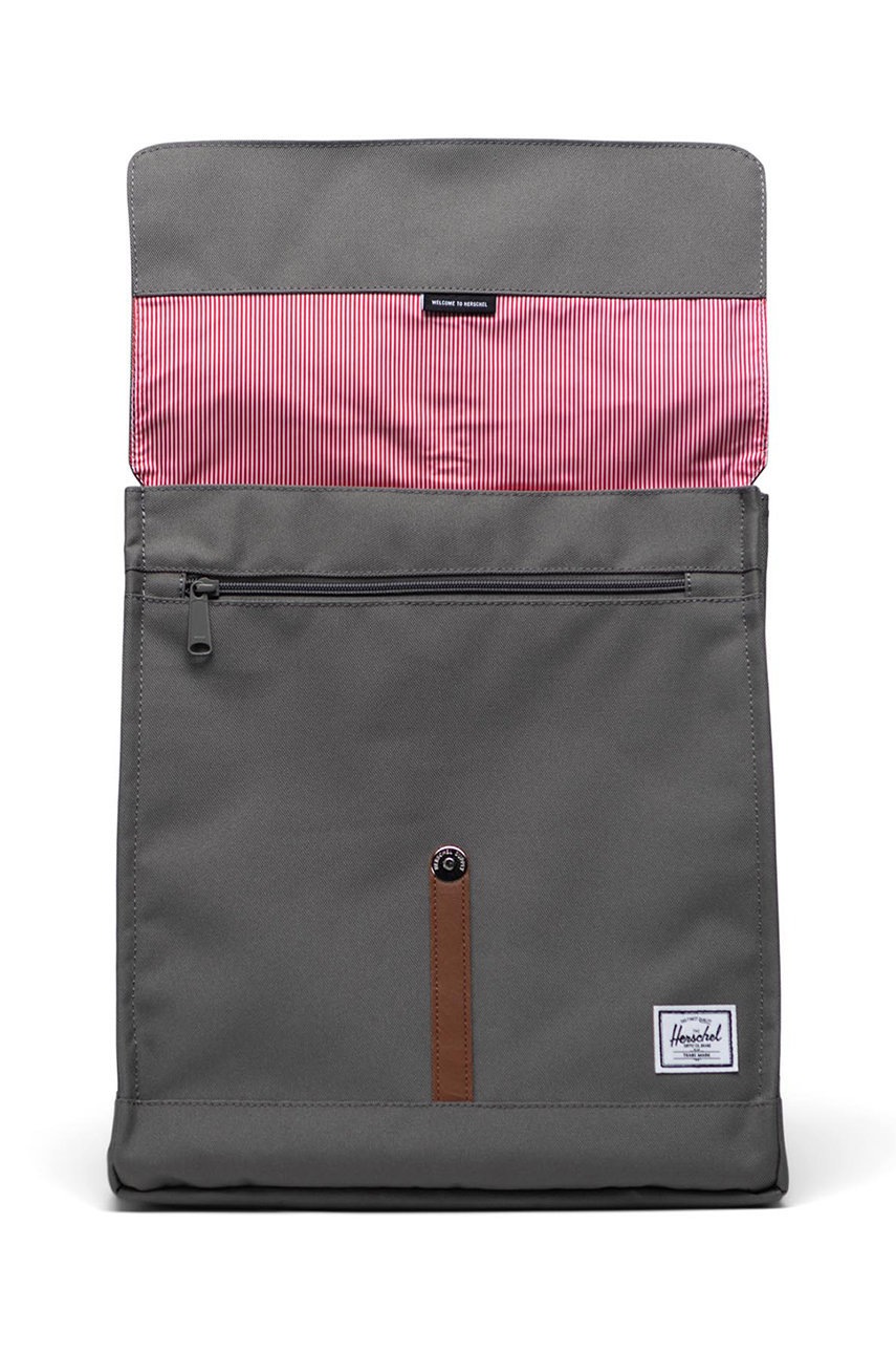 

Рюкзак Herschel колір сірий великий однотонний