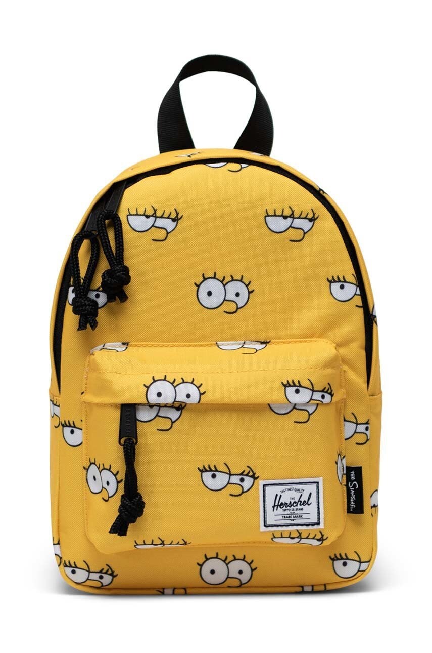 Herschel rucsac x the simpsons culoarea galben, mic, modelator