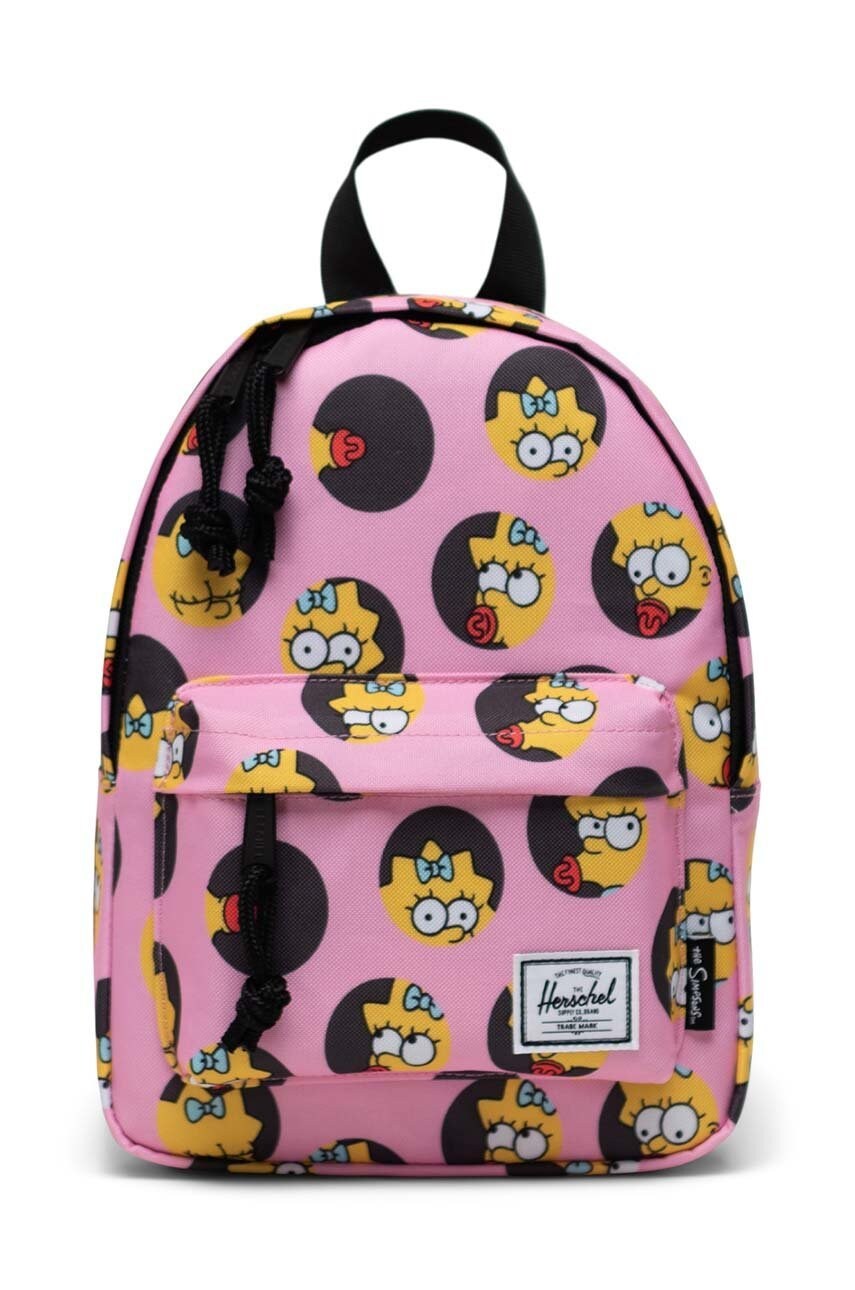 Herschel rucsac x the simpsons culoarea roz, mic, modelator