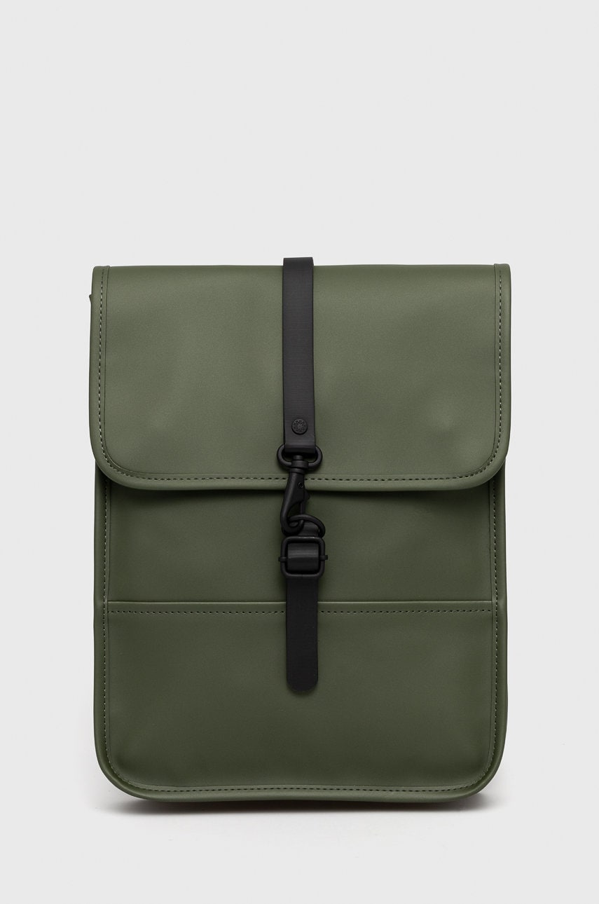 Rains rucsac 13660 backpack micro culoarea verde, mare, neted