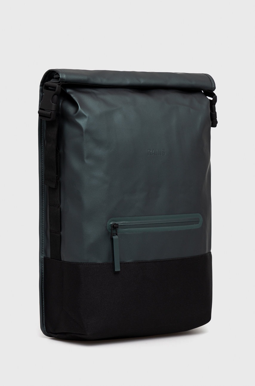 

Рюкзак Rains 13720 Buckle Rolltop Rucksack цвет зелёный большой однотонный