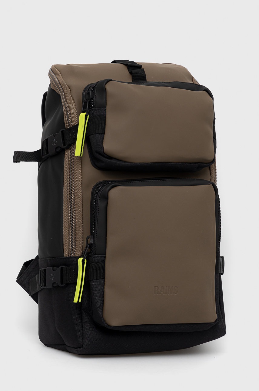 

Рюкзак Rains 13860 Charger Backpack колір коричневий великий однотонний