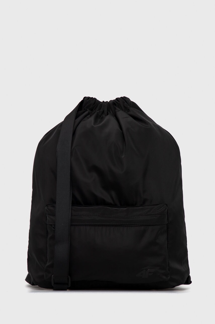 4f rucsac culoarea negru, neted