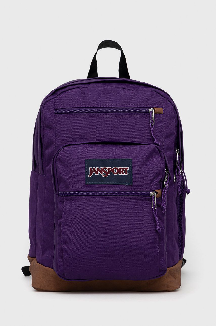 Jansport plecak kolor fioletowy duży gładki