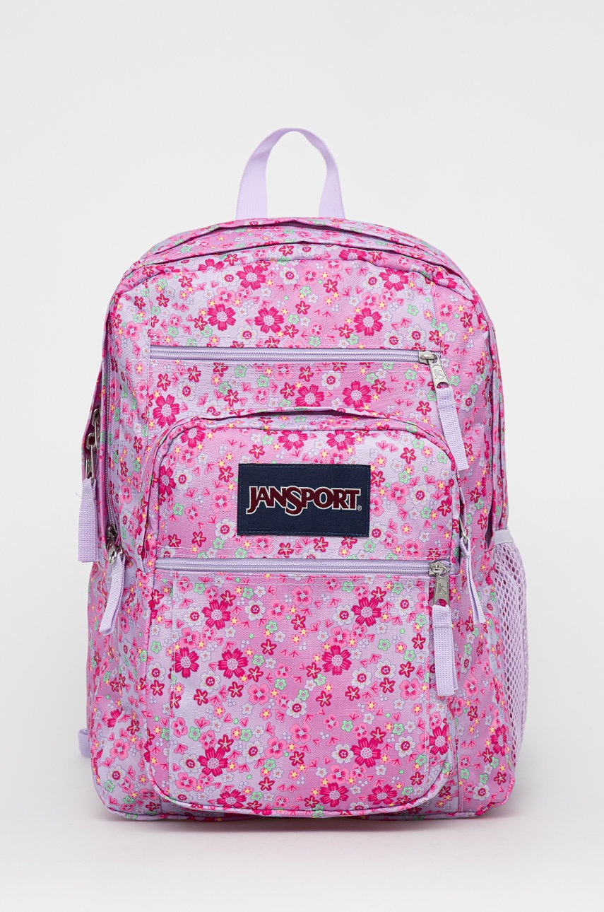 

Раница Jansport в розово голям размер с десен, Розов