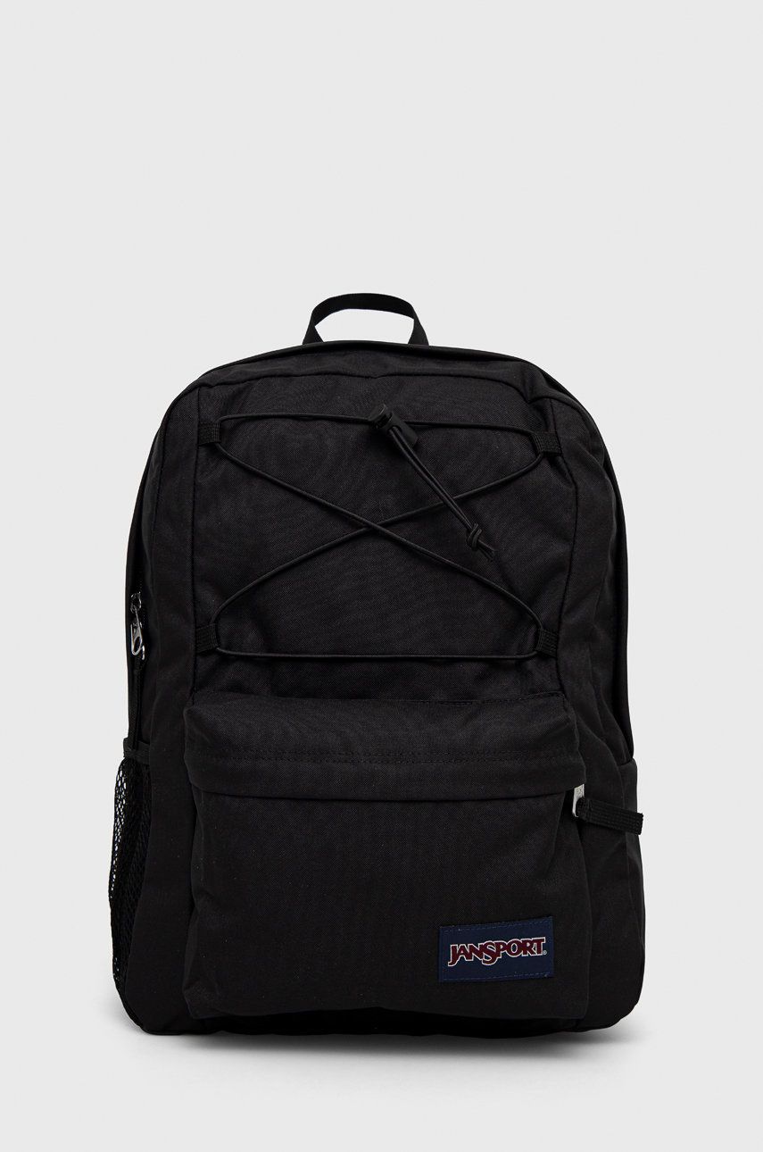 Jansport rucsac culoarea negru, mare, neted