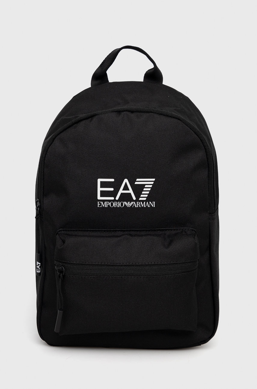EA7 Emporio Armani rucsac culoarea negru, mic, neted