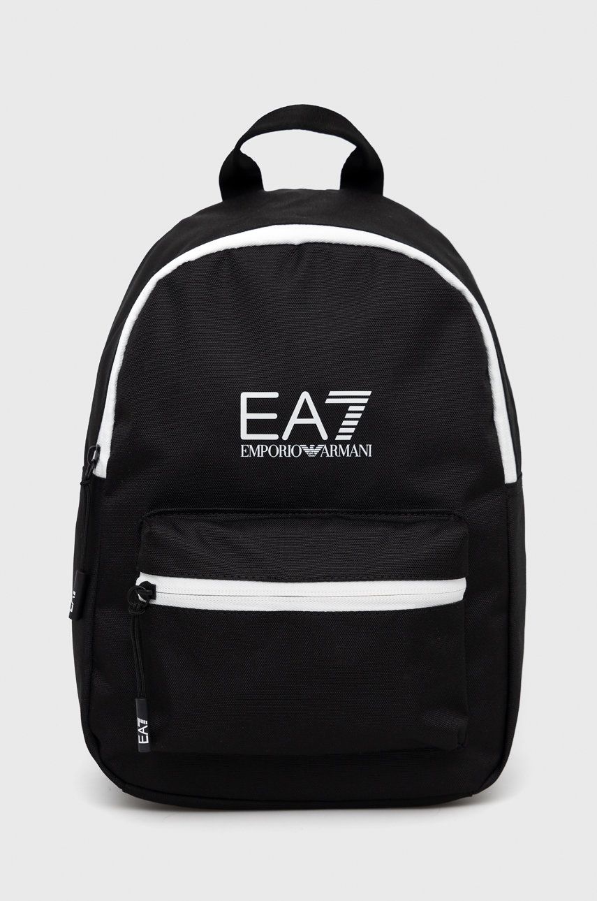EA7 Emporio Armani rucsac culoarea negru, mic, neted