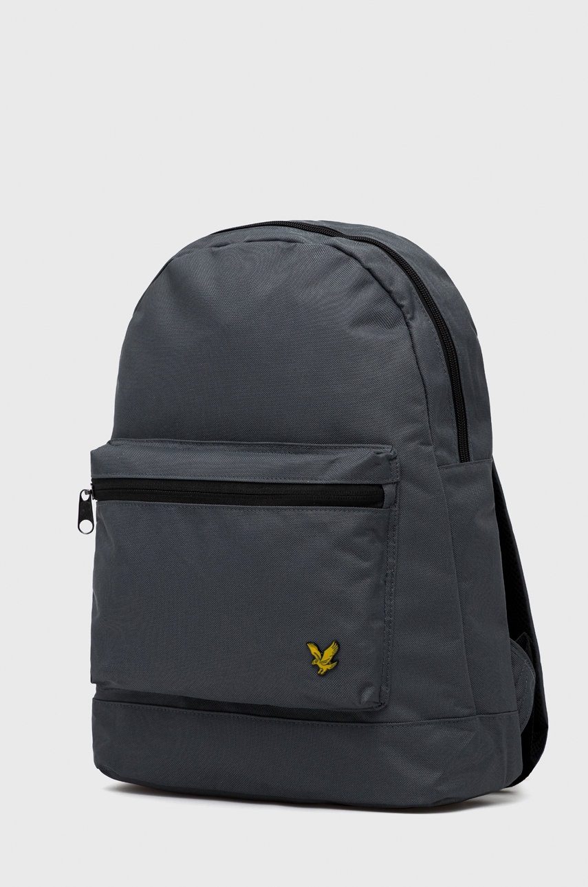 

Рюкзак Lyle & Scott цвет серый большой однотонный