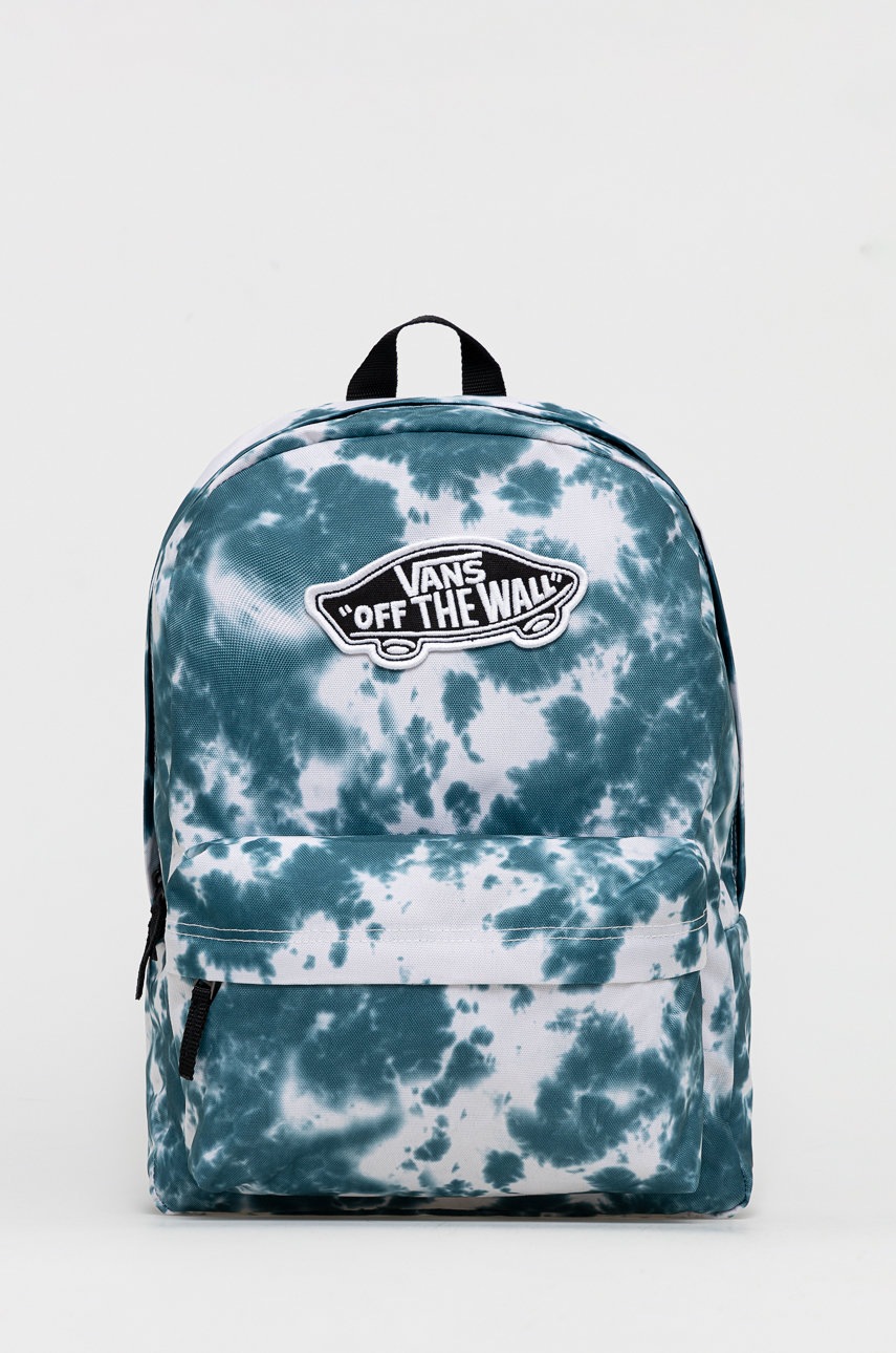 

Раница Vans в тюркоазено голям размер с десен, Тюркоазен