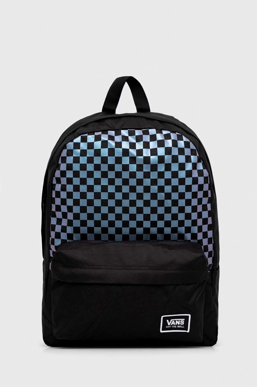 

Раница Vans в черно голям размер с десен, Черен