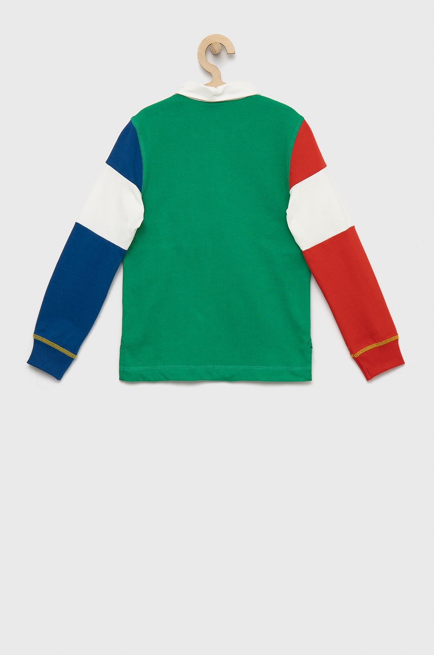 

Хлопковый детский лонгслив United Colors of Benetton узорный