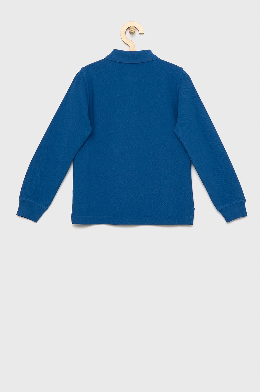 

Дитячий бавовняний лонгслів United Colors of Benetton однотонний