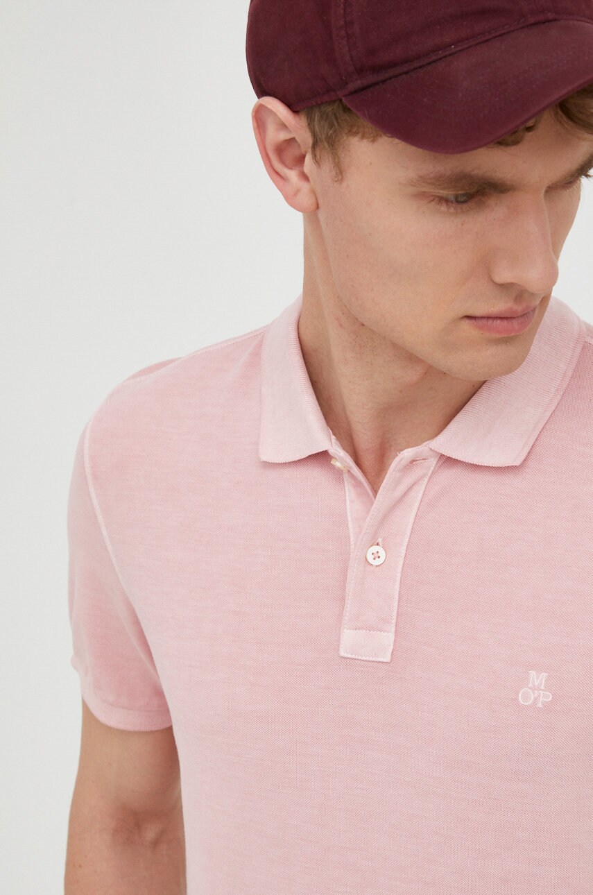 Marc o'polo polo de bumbac culoarea roz, neted