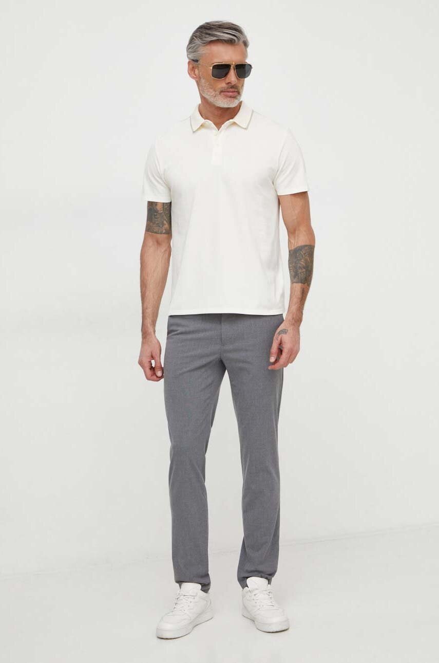 

Тениска с яка Guess ES SS PAUL в бежово с апликация M2YP25 KARS0, Бежов