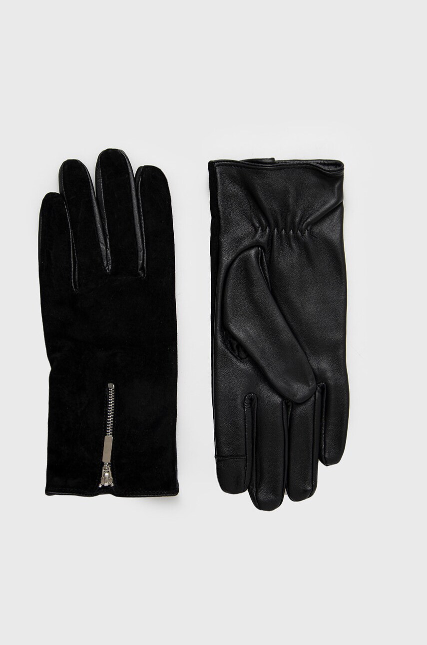 Only manusi de piele femei, culoarea negru