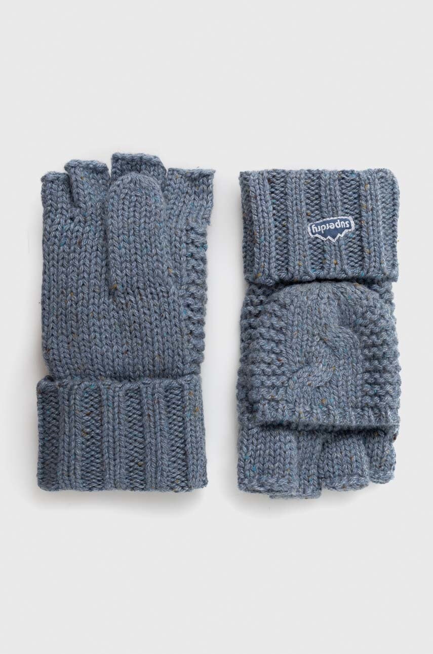 Superdry manusi din amestec de lana femei