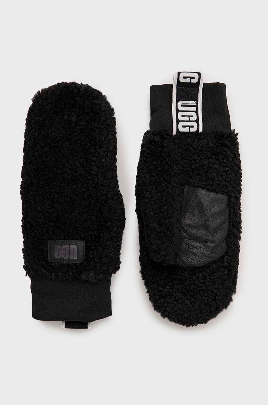 UGG manusi femei, culoarea negru