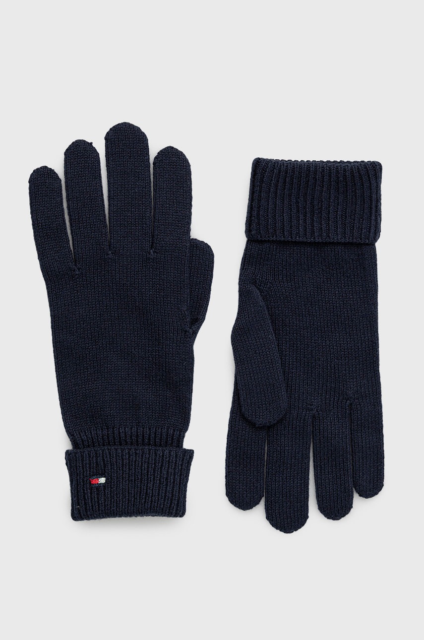 

Ръкавици с кашмир Tommy Hilfiger в тъмносиньо, Тъмносин
