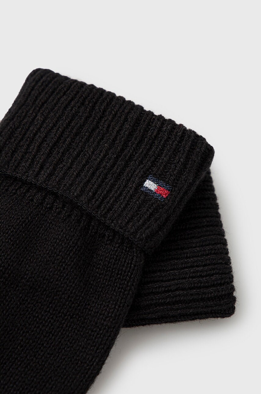 

Перчатки с примесью кашемира Tommy Hilfiger женские цвет чёрный