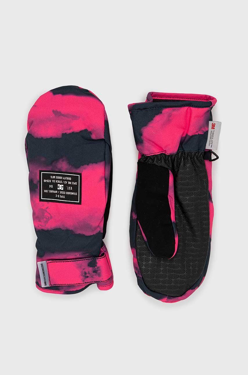 DC rękawice snowboardowe Franchise kolor różowy