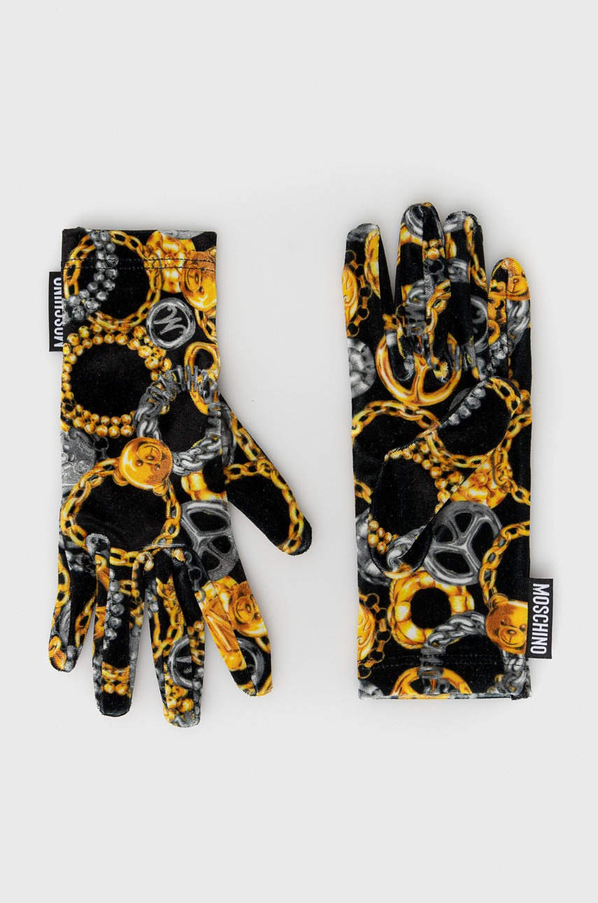 

Ръкавици Moschino в черно, Черен