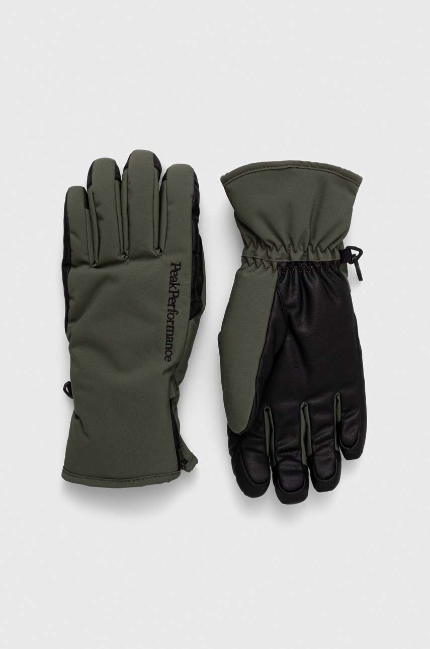 E-shop Lyžařské rukavice Peak Performance Unite zelená barva