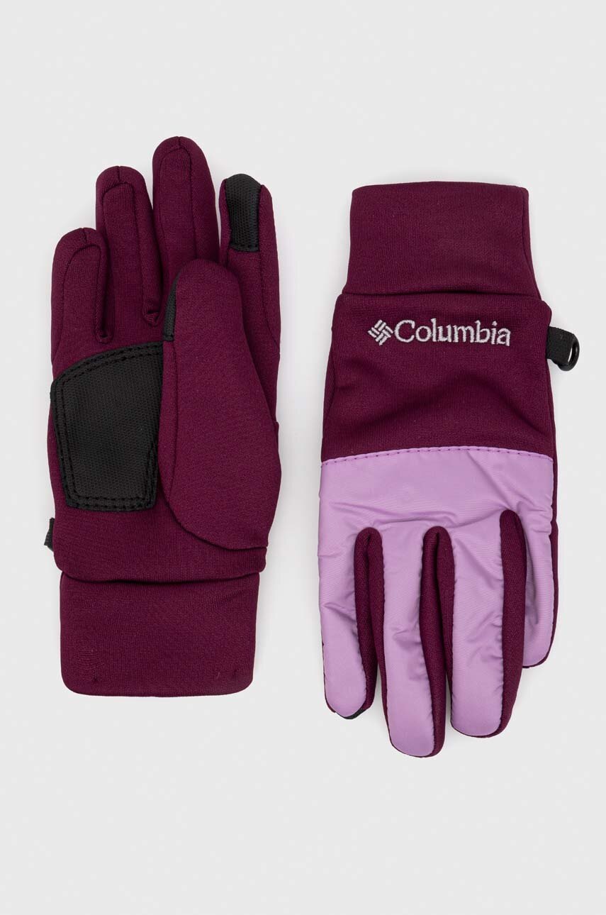 

Детские перчатки Columbia цвет фиолетовый