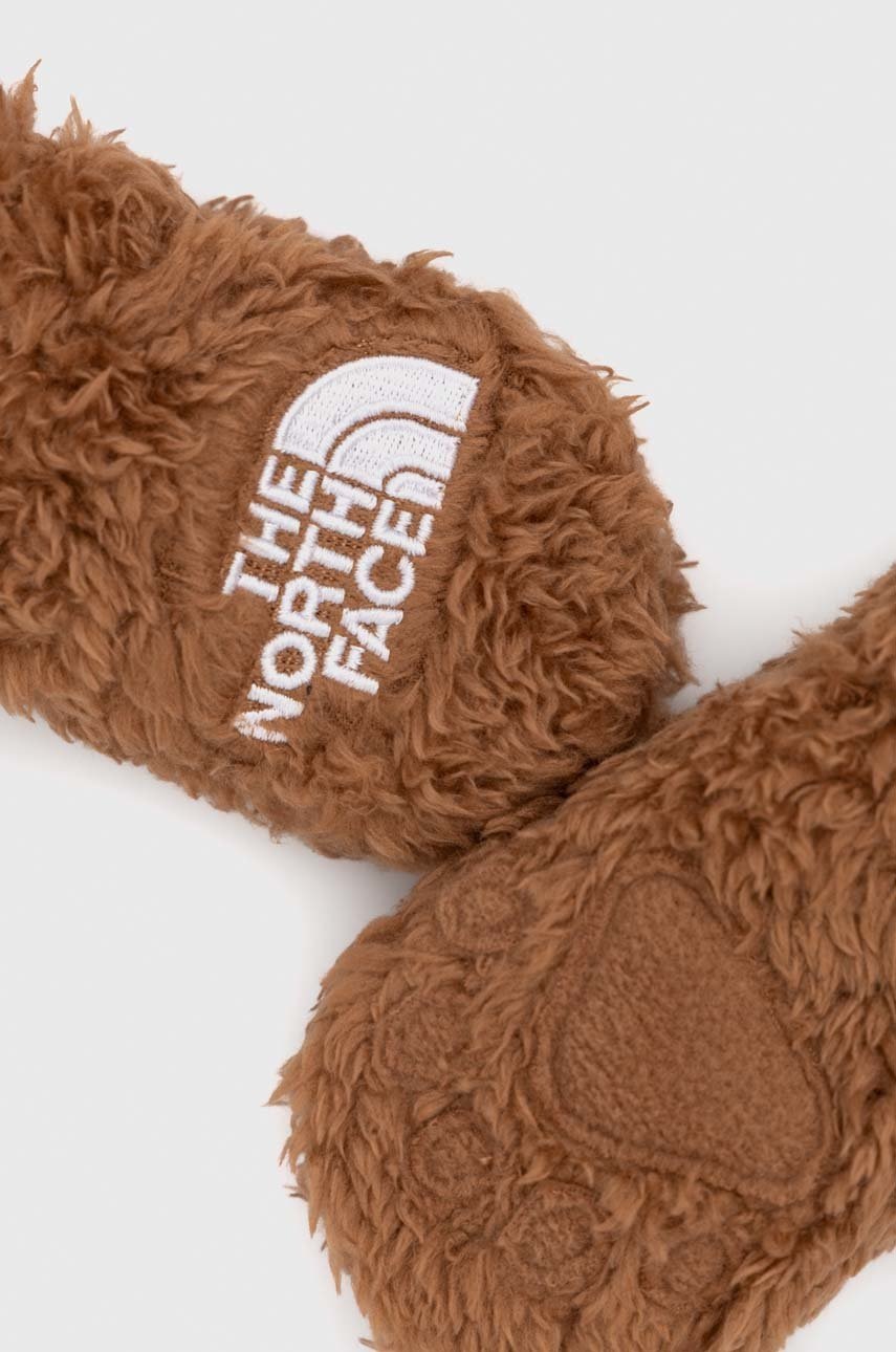 

Рукавички для немовлят The North Face колір коричневий