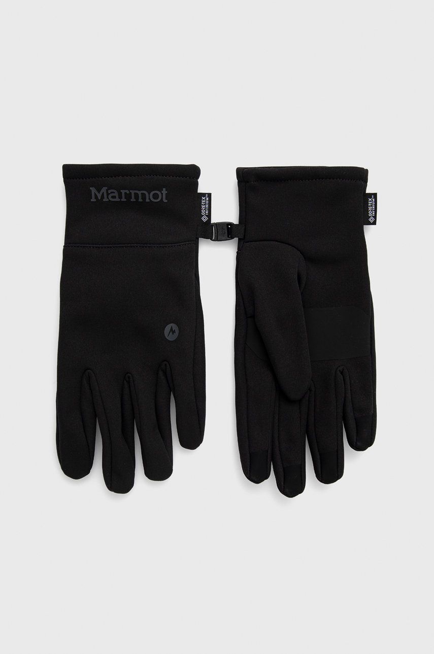 Rukavice Marmot Infinium Windstopper Softshell pánské, černá barva - černá -  100% Polyester