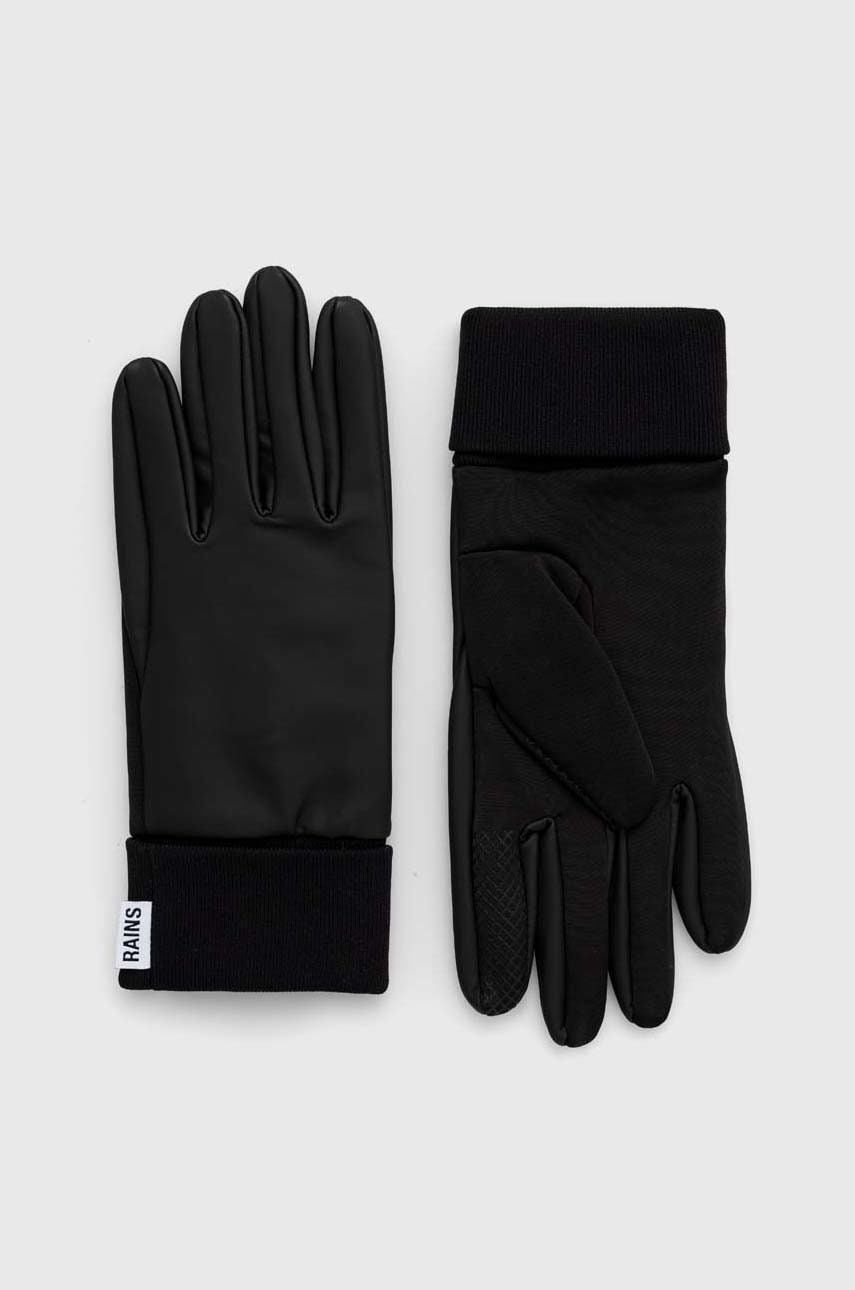 Rains manusi 16720 Gloves culoarea negru
