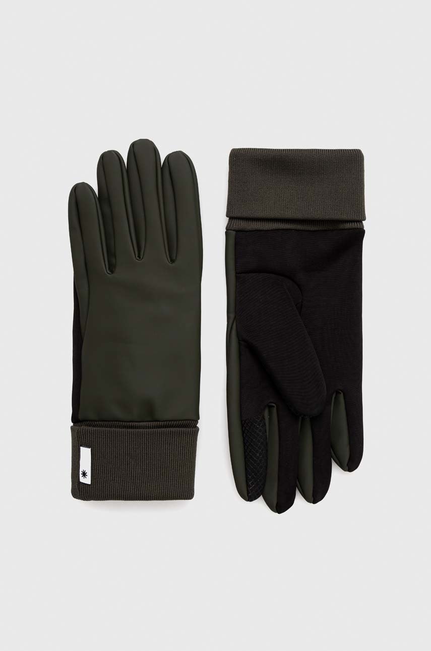 Rains manusi 16720 Gloves culoarea verde