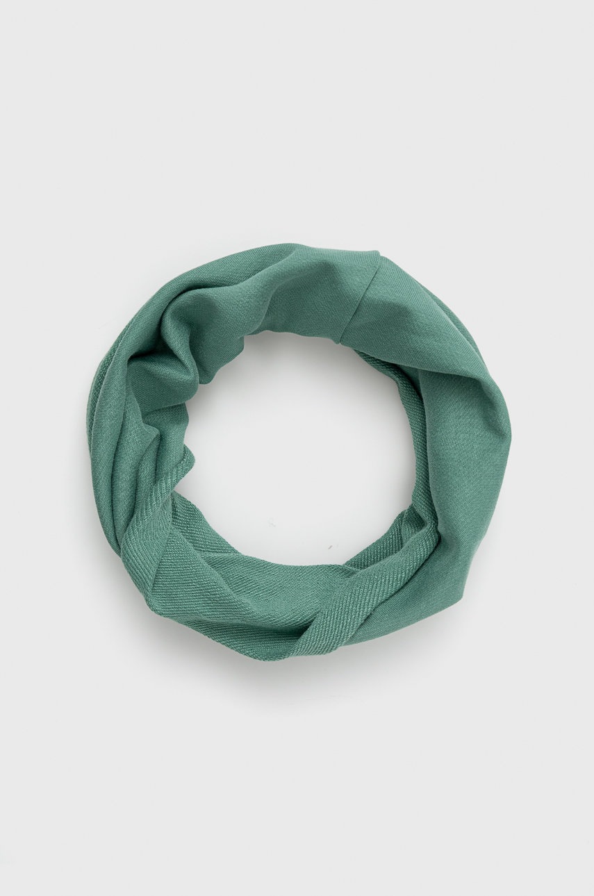 United Colors of Benetton fular circular copii culoarea verde, neted