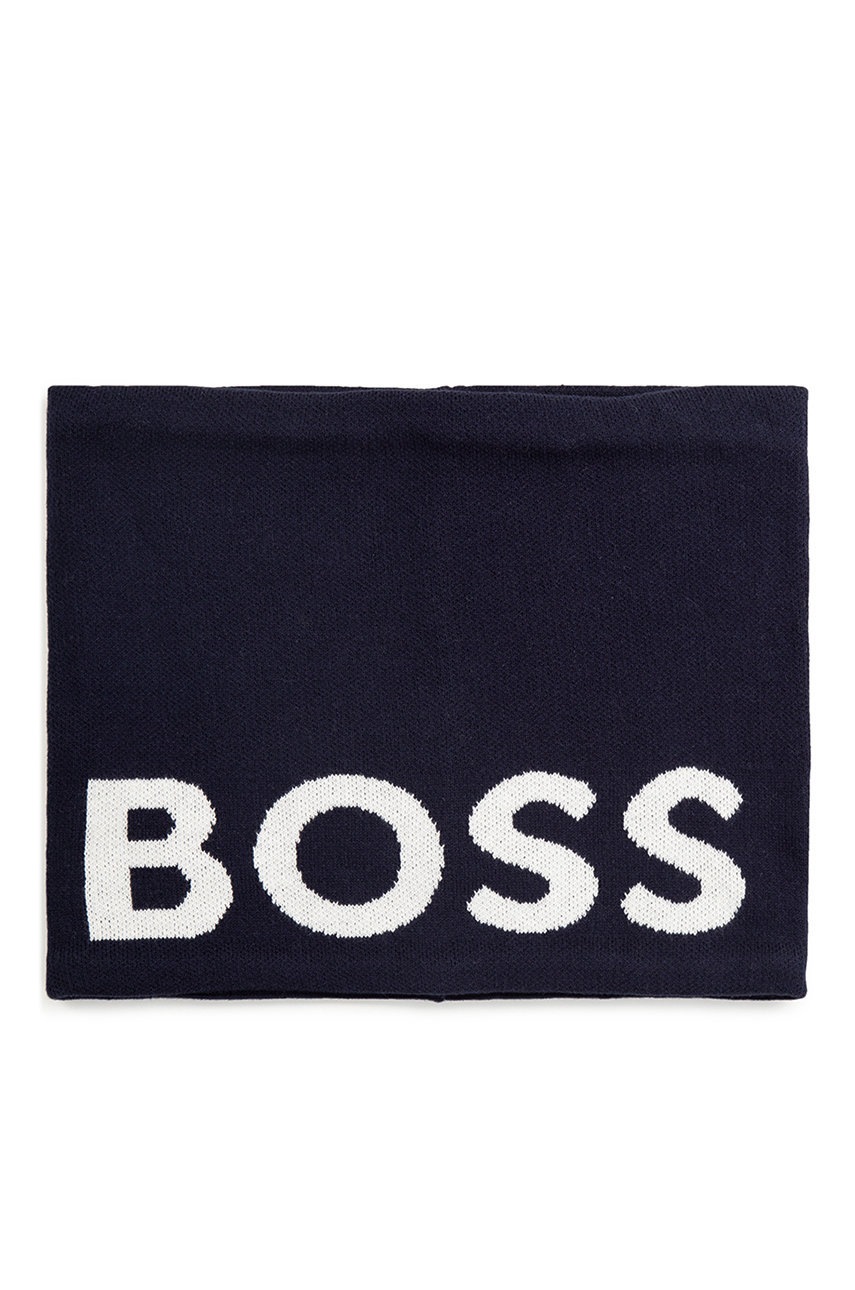 

Дитячий снуд BOSS колір синій з принтом
