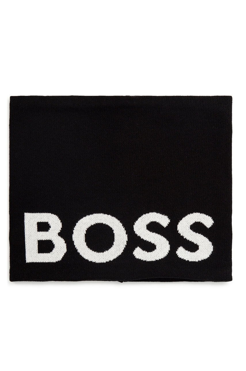 

Детский снуд BOSS цвет чёрный с принтом