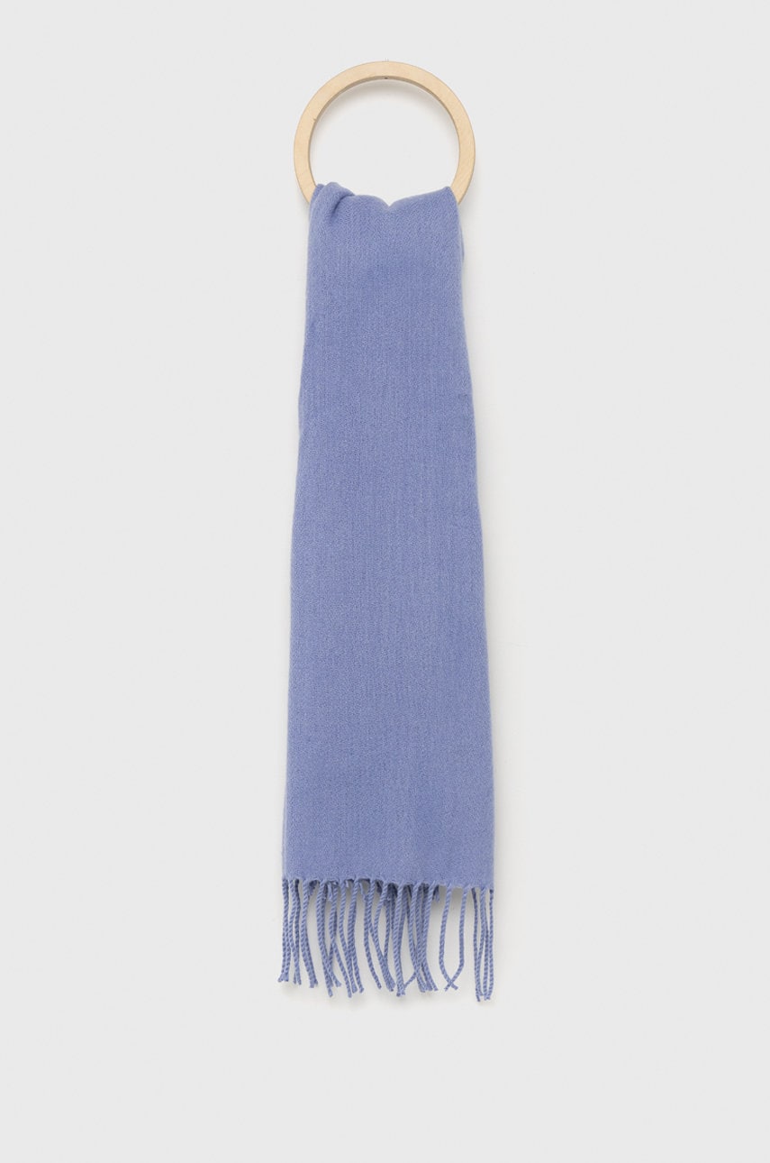 Vero moda fular femei, culoarea violet, neted