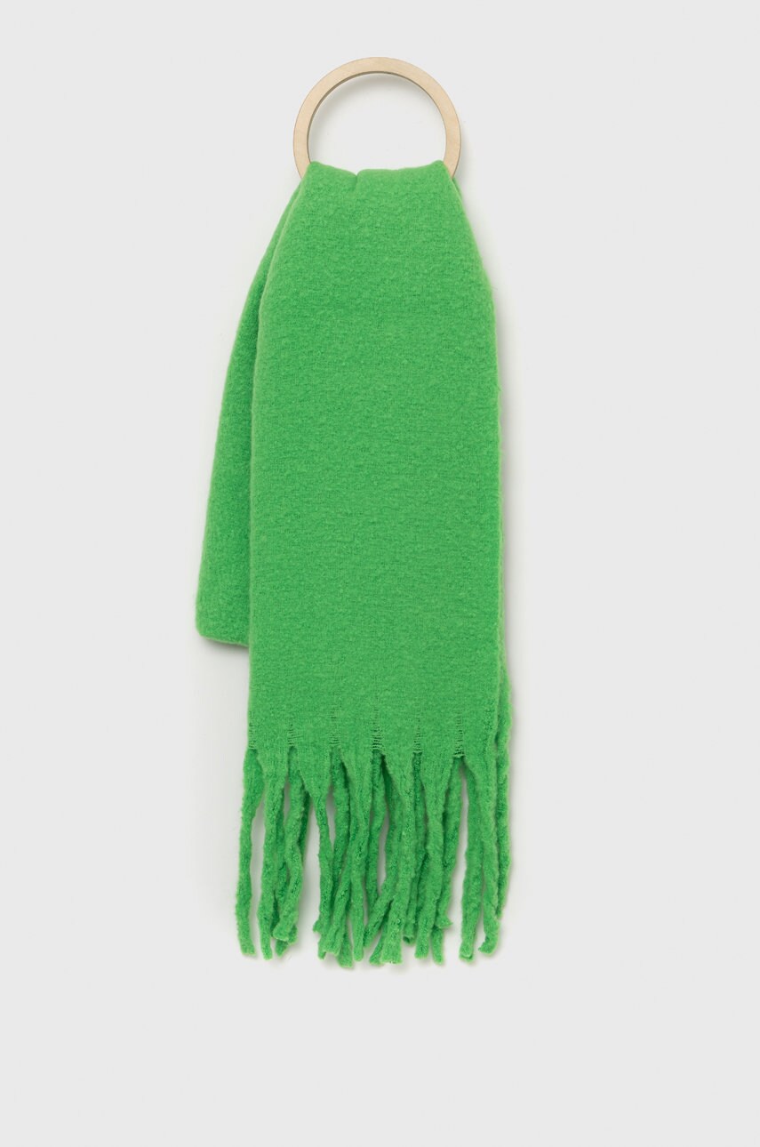 Only fular femei, culoarea verde, neted