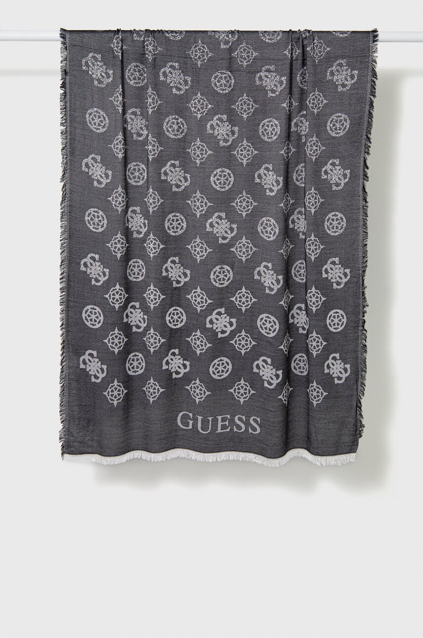

Шарф Guess женский цвет чёрный узорный
