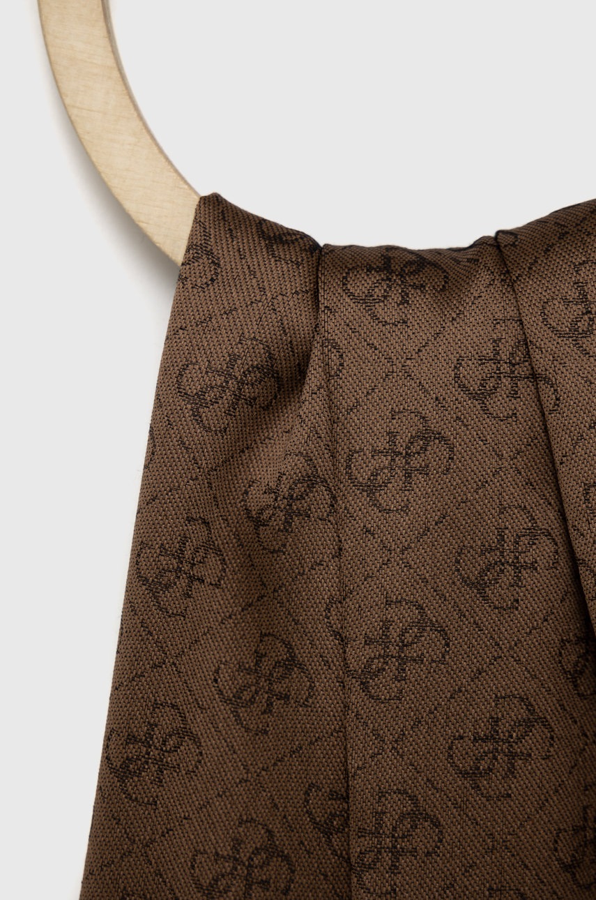 

Хустка Guess жіноча колір коричневий візерунок