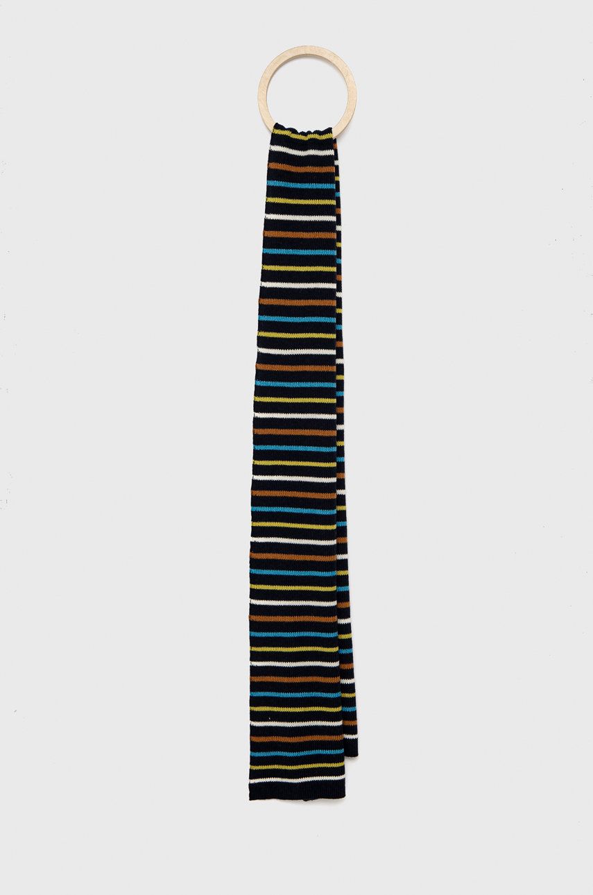 Šátek z vlněné směsi United Colors of Benetton vzorovaný - vícebarevná -  35% Polyamid