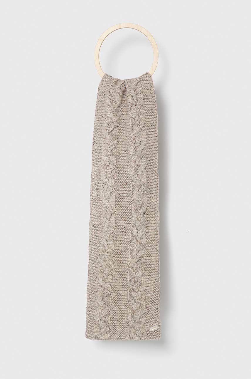 E-shop Šátek z vlněné směsi Superdry béžová barva, melanžový
